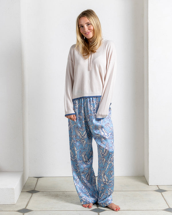 Pink House Mustique Cashmere Hoodie MUSTIQUE ISLAND