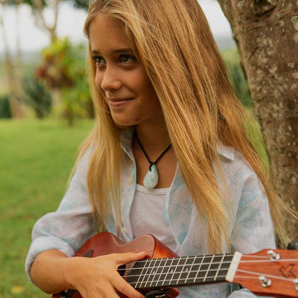 Pink House Mustique Kids' Linen Shirt TURTLE TRELLIS