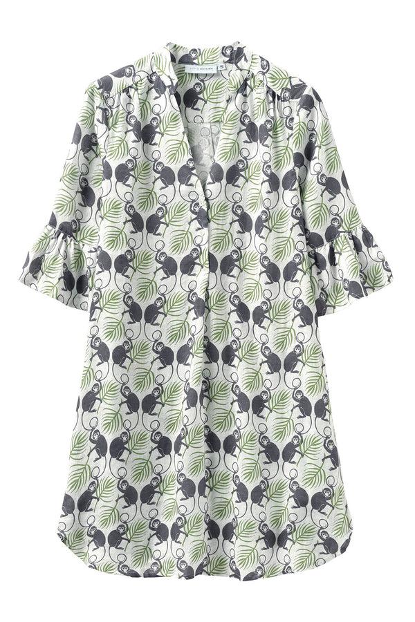 pink house mustique Linen Decima Dress MONKEY & PALMS