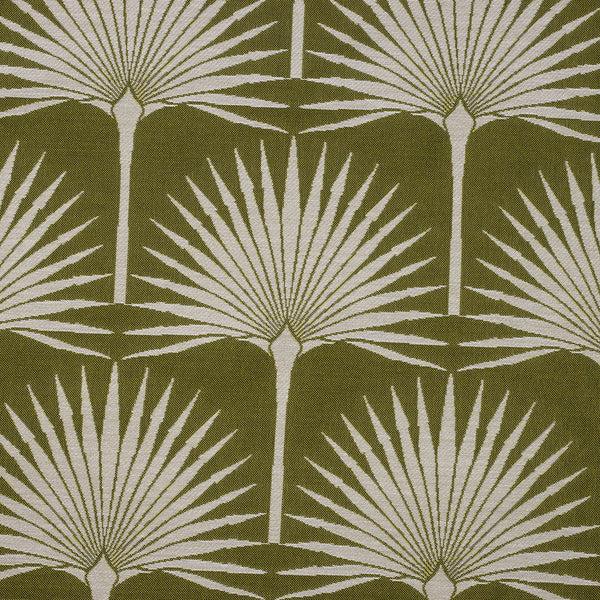 pink house mustique Performance Fabric Drapery FAN PALM