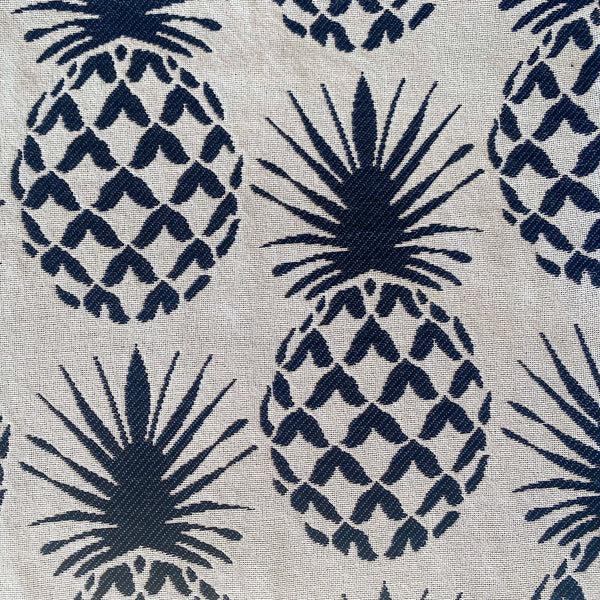 pink house mustique Performance Fabric Drapery PINEAPPLE
