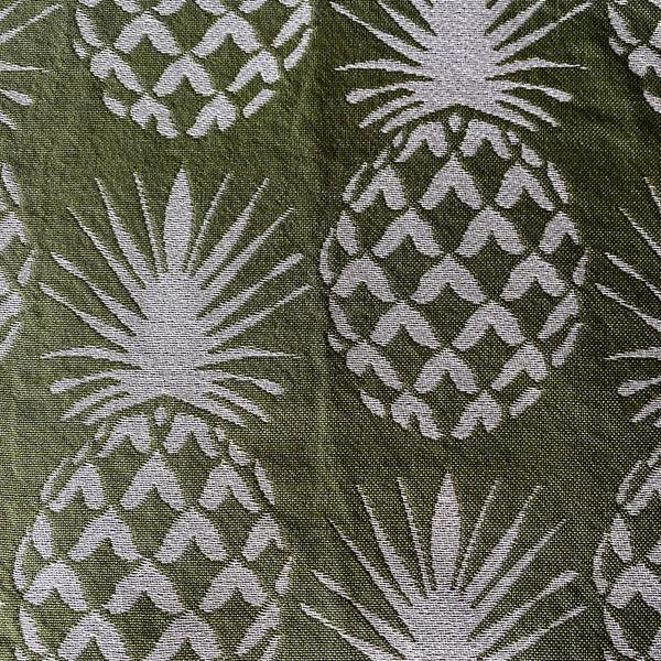 pink house mustique Performance Fabric Drapery PINEAPPLE