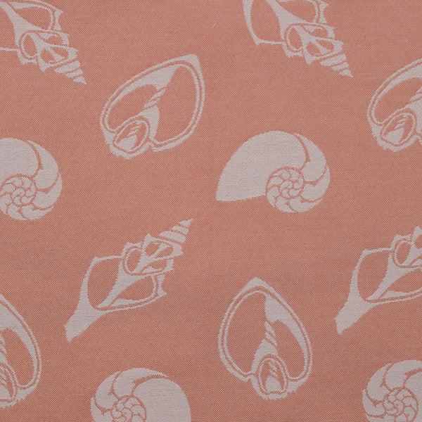 pink house mustique Performance Fabric Drapery SEA SHELL