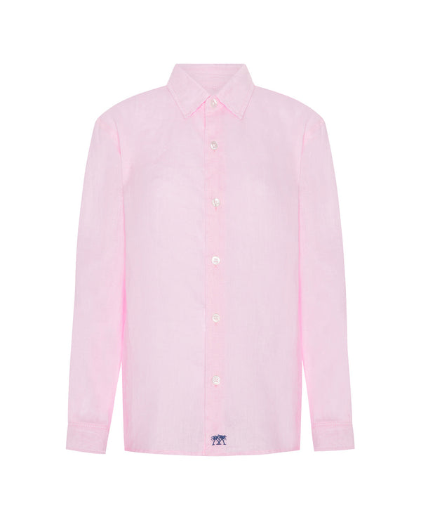 Pink House Mustique Kids' Linen Shirt