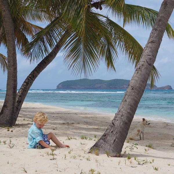 Pink House Mustique Kids' Linen Shirt