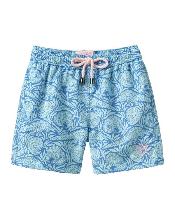 pink house mustique Kids' Swim Shorts PANGOLIN