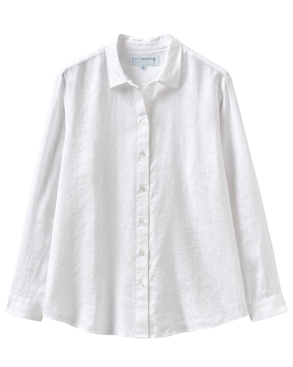 pink house mustique Linen Anastasia Shirt