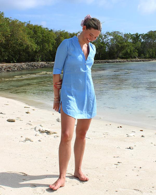 Pink House Mustique Linen Decima Dress