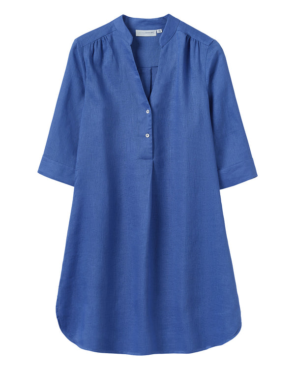 pink house mustique Linen Decima Dress