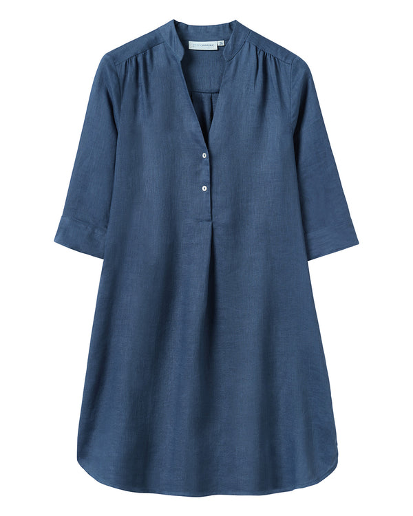 pink house mustique Linen Decima Dress