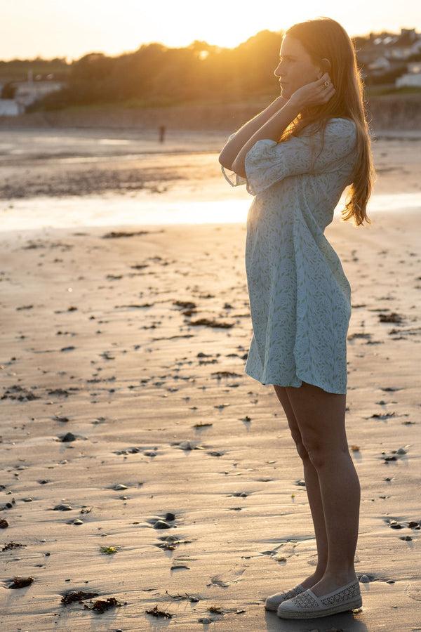 Pink House Mustique Linen Decima Dress FERN