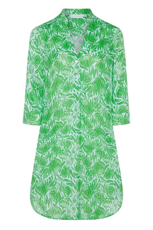Pink House Mustique Linen Decima Dress PROTEA