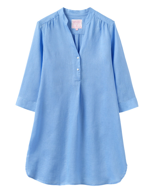 pink house mustique Linen Decima Dress