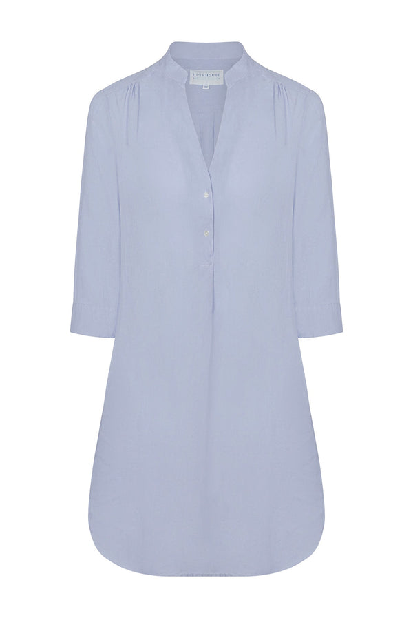 Pink House Mustique Linen Decima Mini Dress