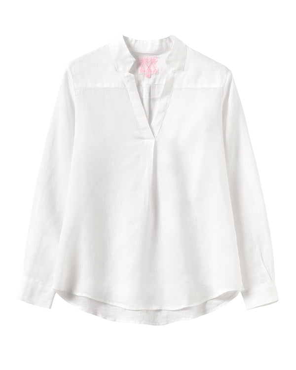 pink house mustique Linen Kim Shirt