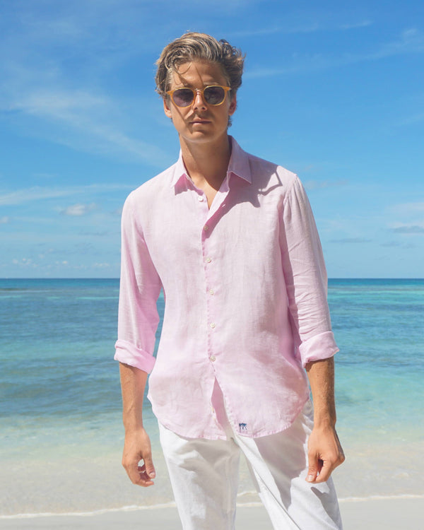 Pink House Mustique Linen Shirt