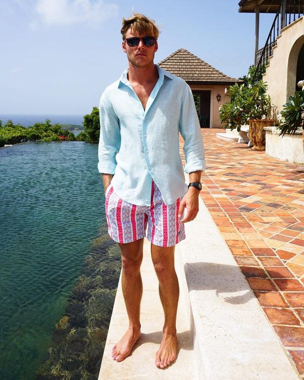 Pink House Mustique Linen Shirt