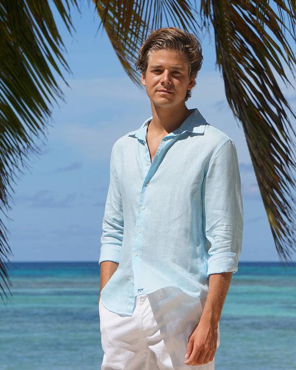 Pink House Mustique Linen Shirt