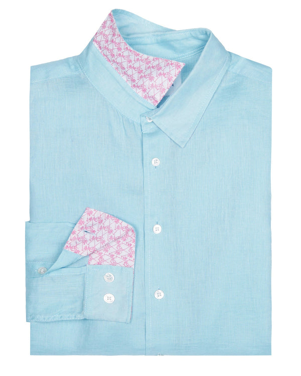 pink house mustique Linen Shirt
