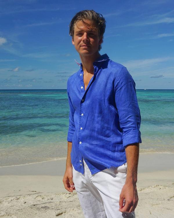 Pink House Mustique Linen Shirt