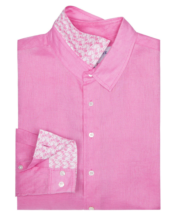 pink house mustique Linen Shirt