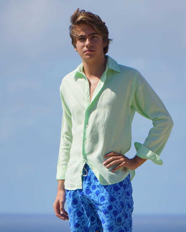 Pink House Mustique Linen Shirt