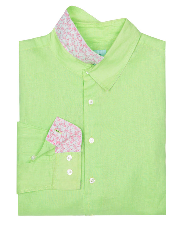 pink house mustique Linen Shirt