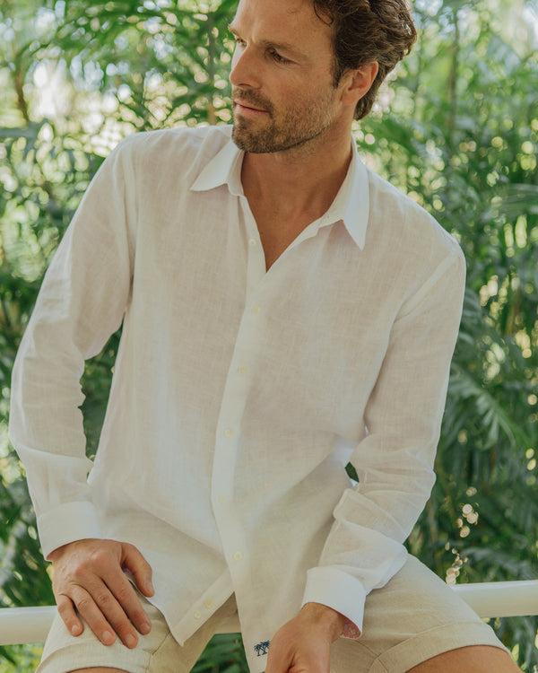 Pink House Mustique Linen Shirt