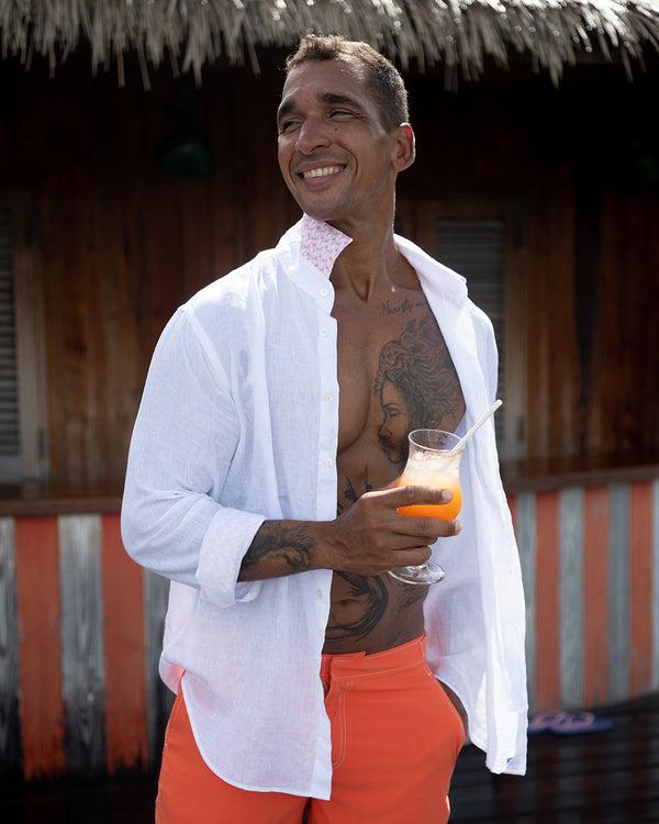 Pink House Mustique Linen Shirt