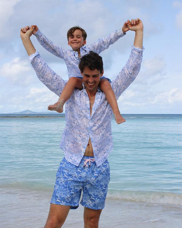 Pink House Mustique Linen Shirt PINK HOUSE TOILE