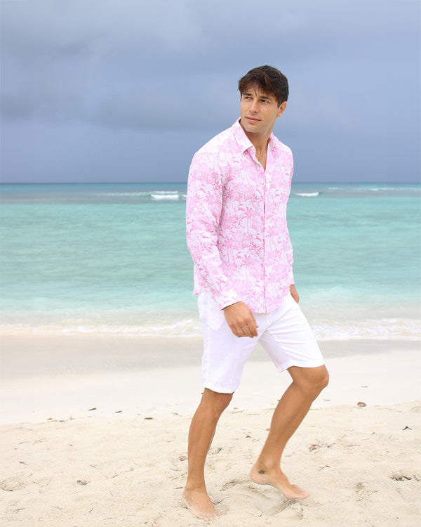 Pink House Mustique Linen Shirt PINK HOUSE TOILE