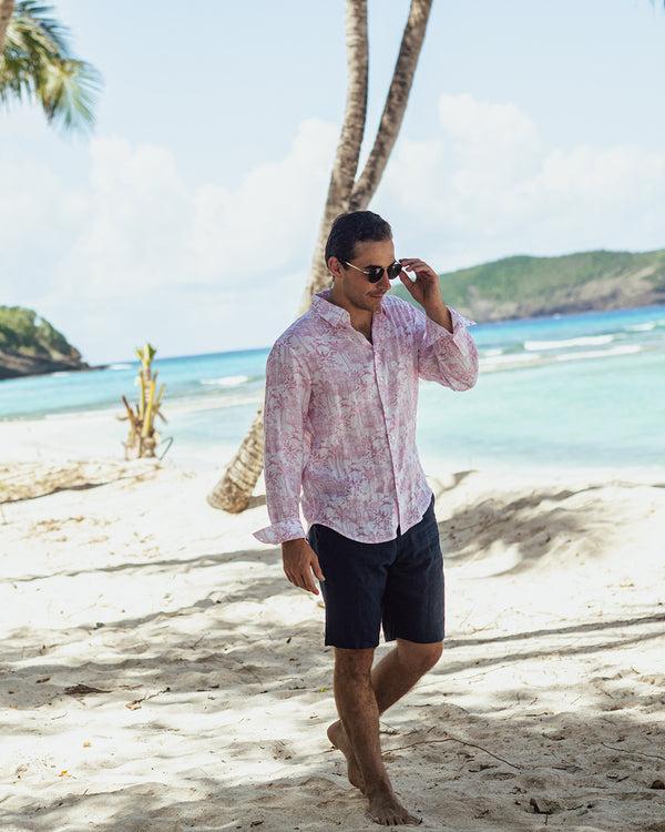 Pink House Mustique Linen Shirt PINK HOUSE TOILE