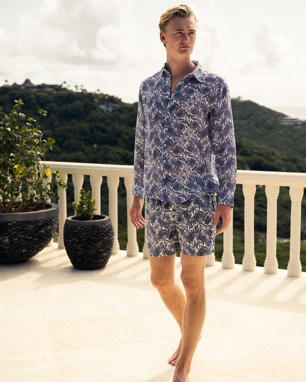 Pink House Mustique Linen Shirt PROTEA
