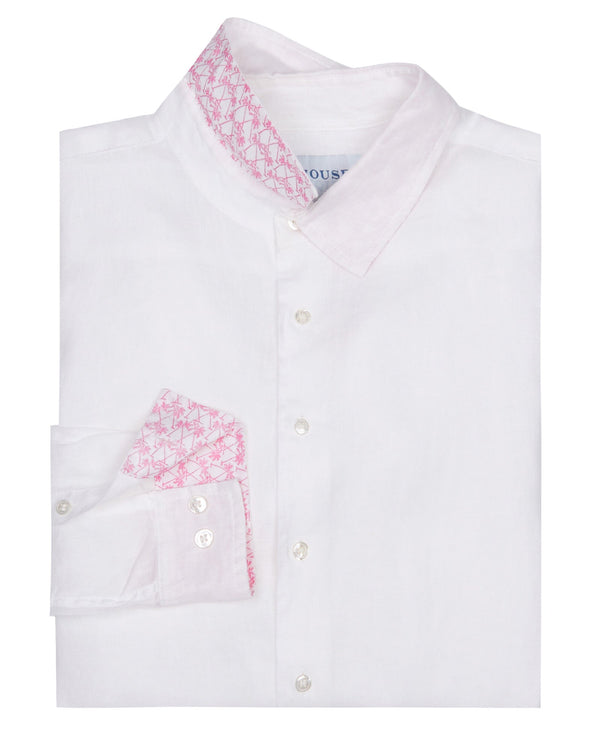 pink house mustique Linen Shirt