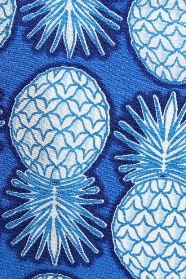 Pink House Mustique Silk Decima Dress PINEAPPLE