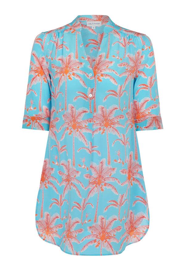 Pink House Mustique Silk Decima Dress PLANTATION
