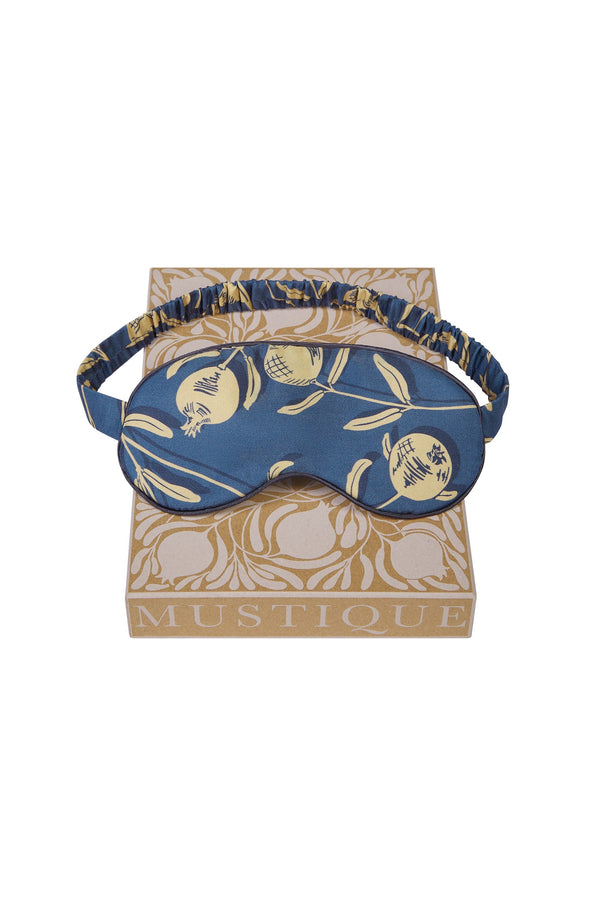 pink house mustique Silk Eye Mask POMEGRANATE