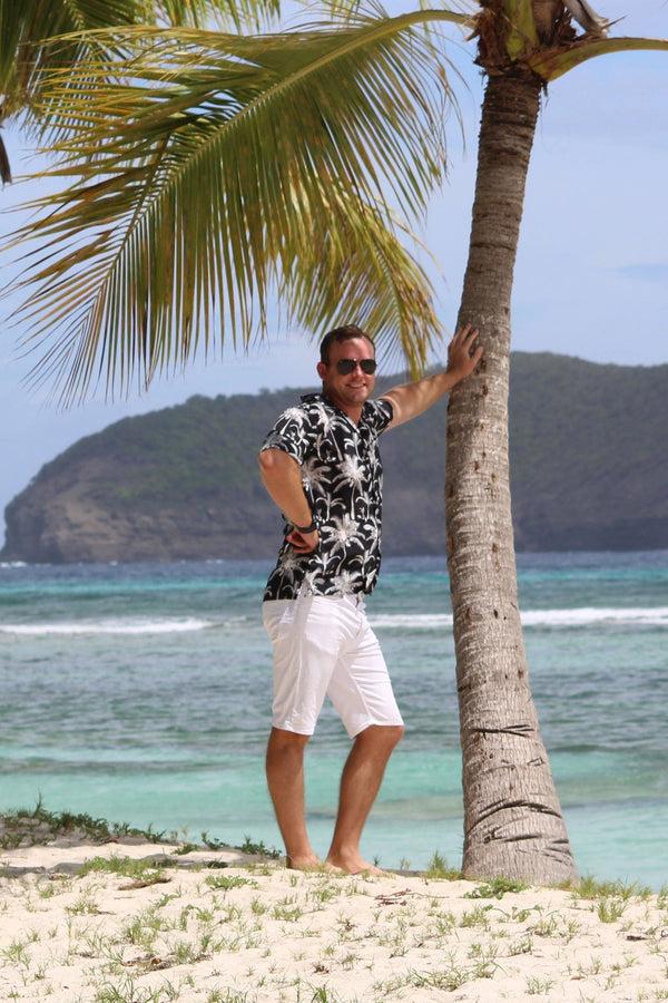 Pink House Mustique Silk Festival Shirt PLANTATION