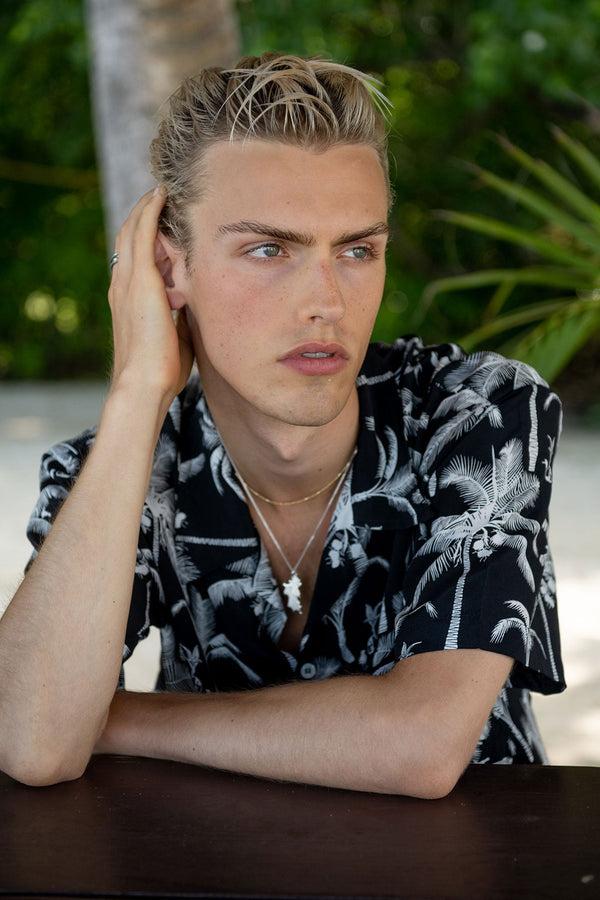 Pink House Mustique Silk Festival Shirt PLANTATION