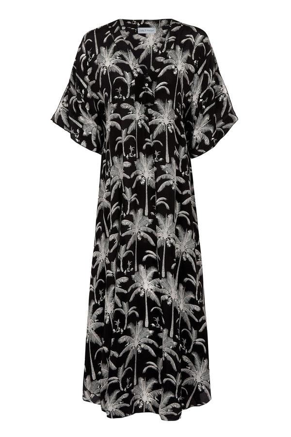 Pink House Mustique Silk Jenlee Kaftan PLANTATION