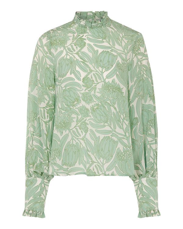 Pink House Mustique Silk Kelly Blouse PROTEA