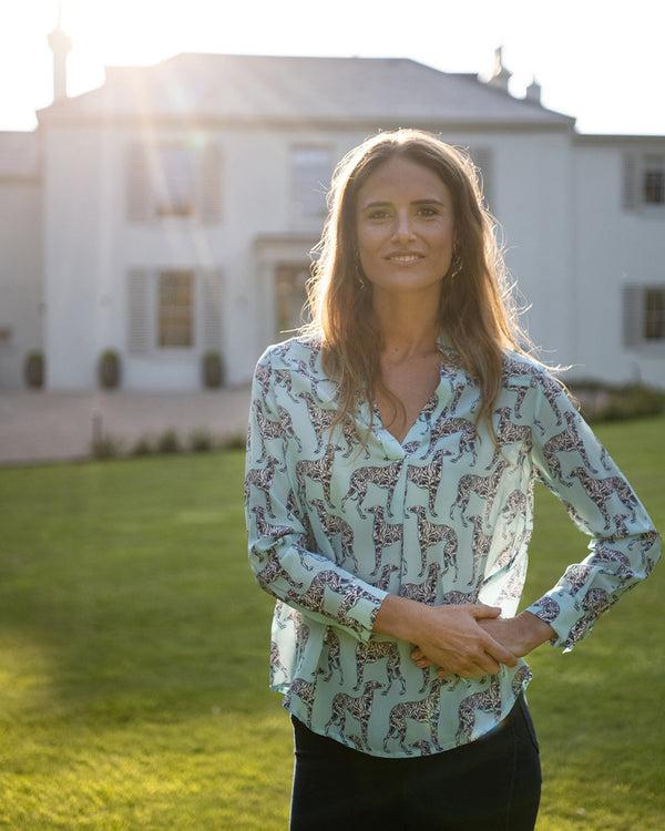 pink house mustique Silk Kim Blouse LURCHER