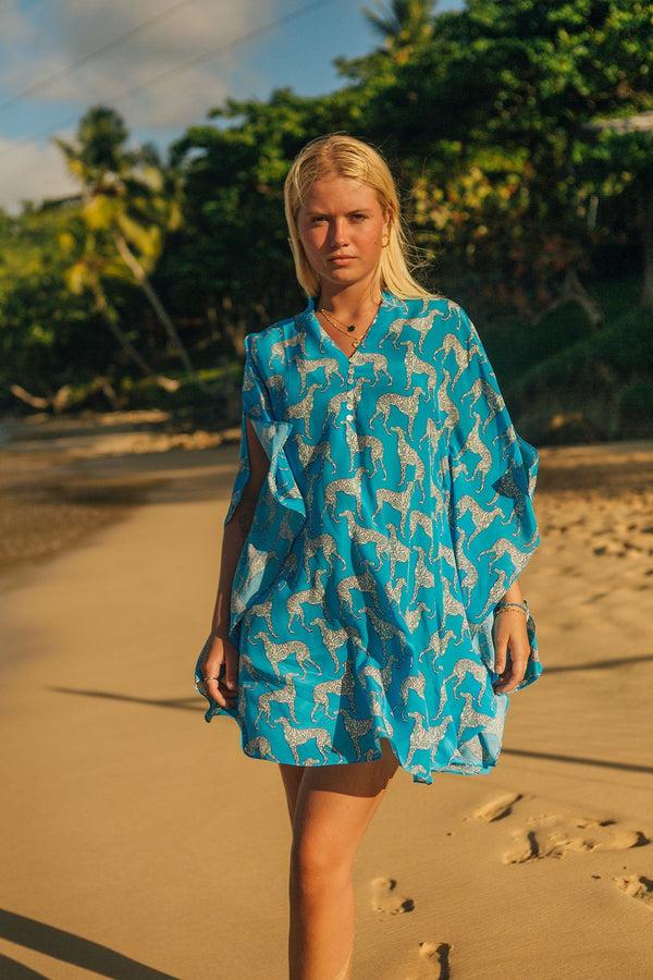 Pink House Mustique Silk Lotty Kaftan LURCHER