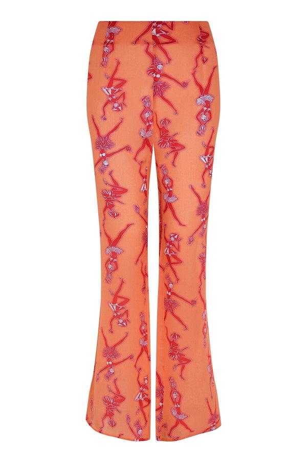 Pink House Mustique Silk Lyla Pants FRUIT PUNCH