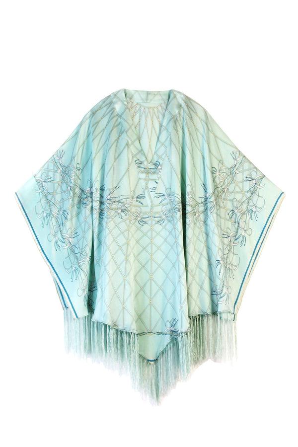 Pink House Mustique Silk Poncho SPIDERLILY