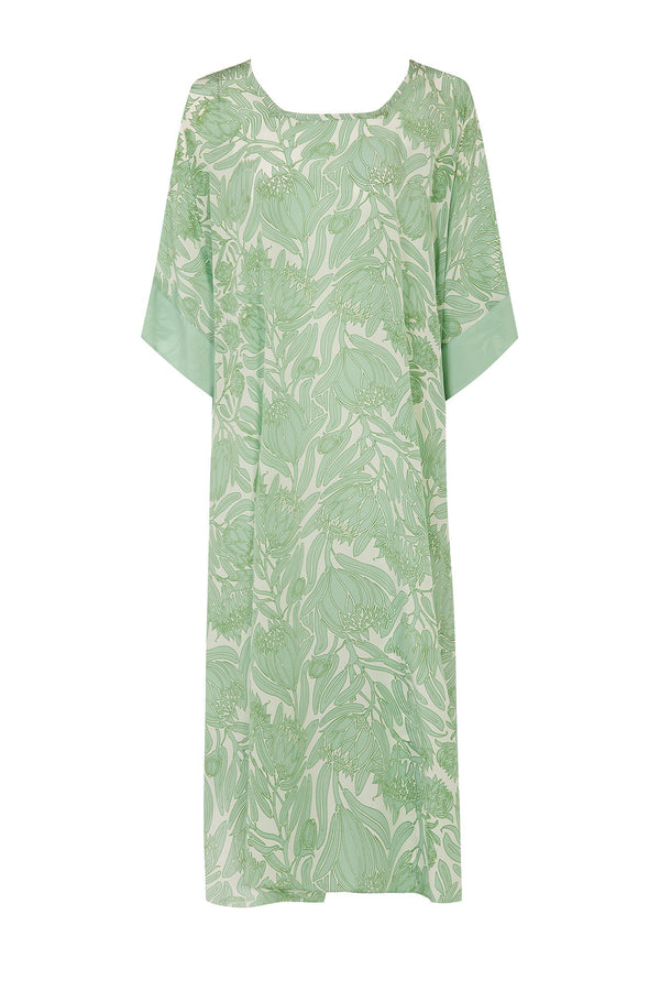 Pink House Mustique Silk Samantha Kaftan PROTEA