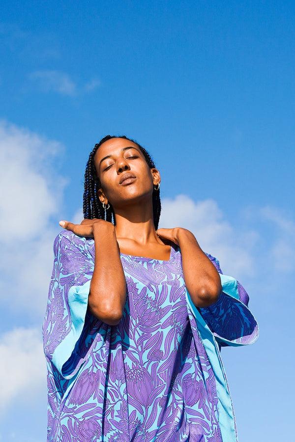 Pink House Mustique Silk Samantha Kaftan PROTEA