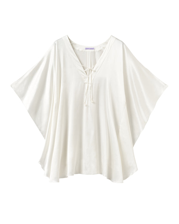 Pink House Mustique Silk Short Kaftan