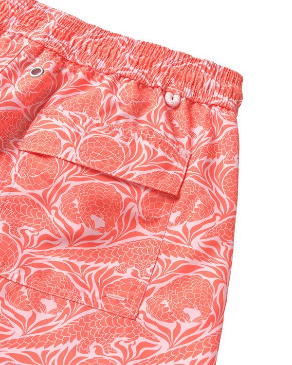 Pink House Mustique Swim Shorts PANGOLIN