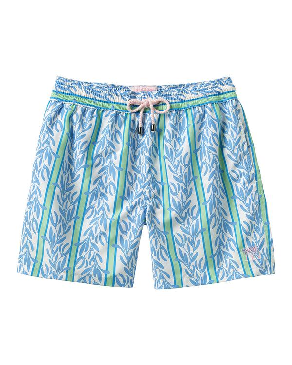 pink house mustique Swim Shorts SEALEAF STRIPE